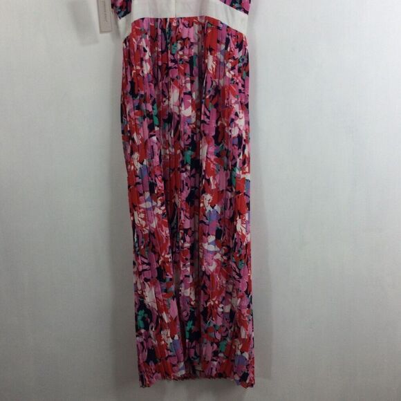 Katherine Kelly Quinn Floral Sleeveless V-Neck Pleated Dress Spring Blooms 4 NWT - Picture 13 of 13